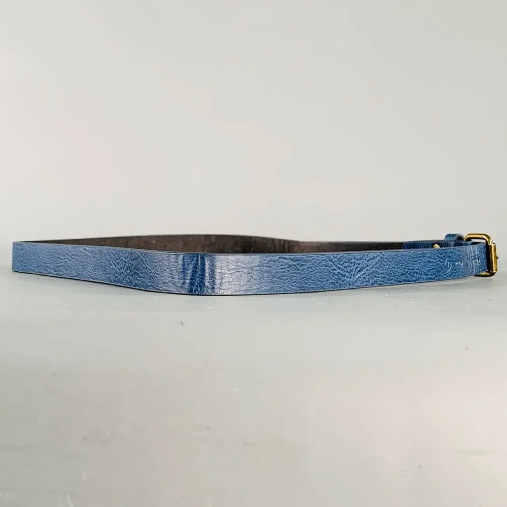 SCOTCH AND SODA Size 38 Blue Leather Belt